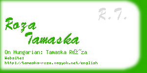 roza tamaska business card